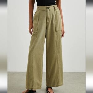 Rails Geer Pants Cateen Green Womens Medium Vintage Twill Fabric Cotton Tencel